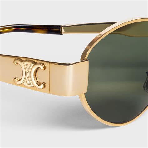 Sunglasses Celine Gold in Metal .